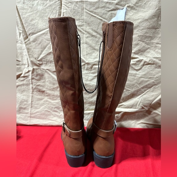 NWT St Johns Bay Knee High Boots Brown - Picture 3 of 7